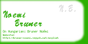 noemi bruner business card